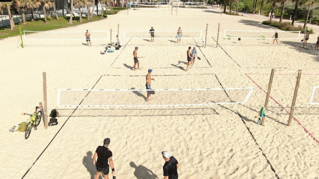 Beach tennis courts 73 and Collins in Miami