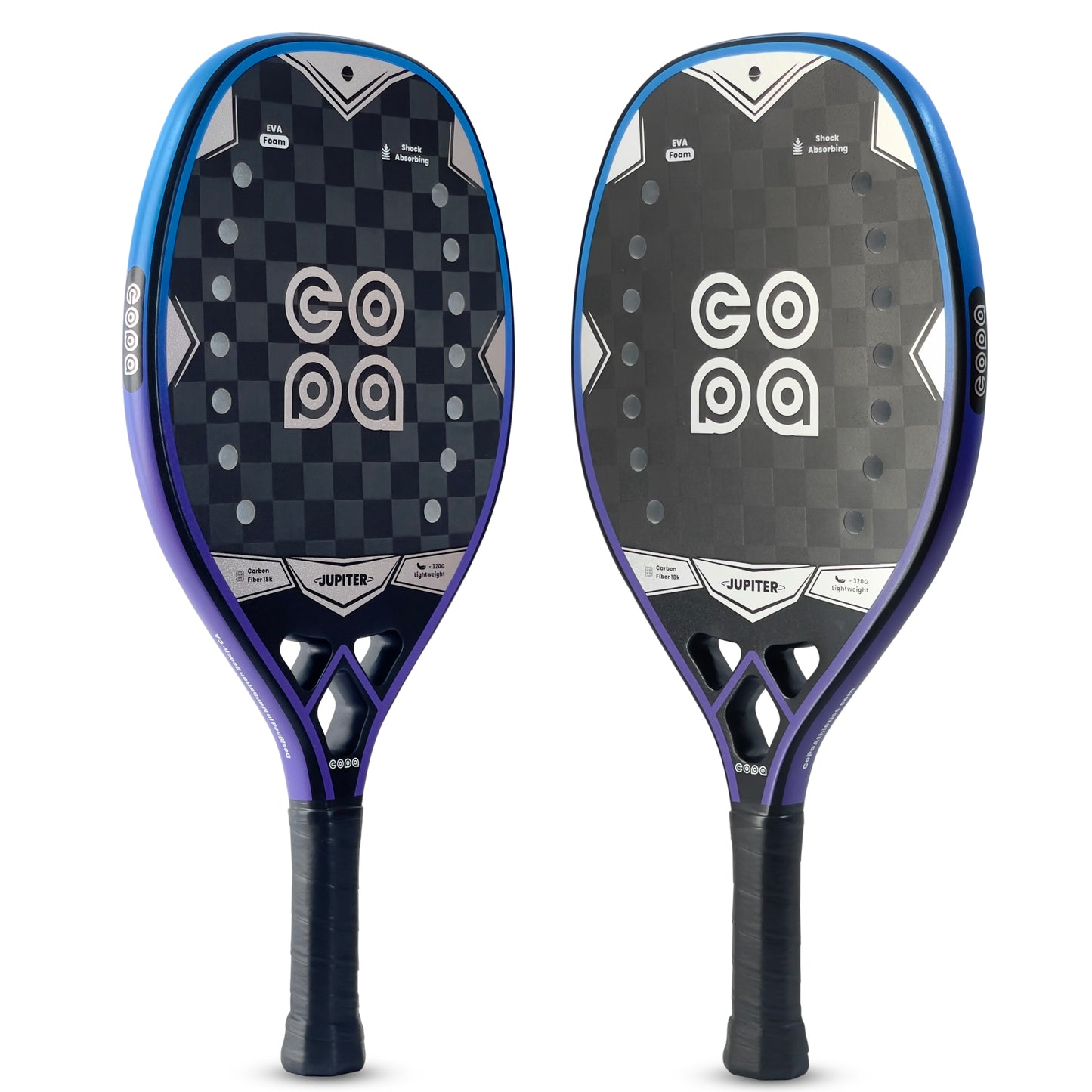 2 Pack Jupiter 18K Carbon Fiber Beach Tennis Racket