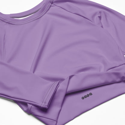 Swift Movement Tech Recycled Athletic Crop Top - Beach Lavendar