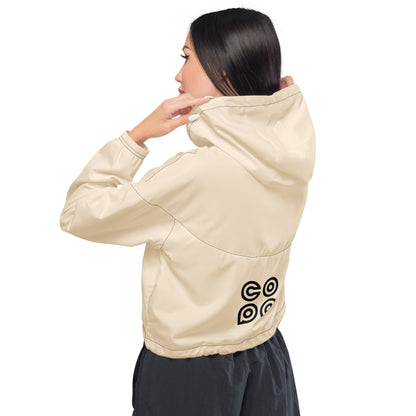 From Behind Women’s Cropped Windbreaker Copa Beach Tennis - Papaya Whip