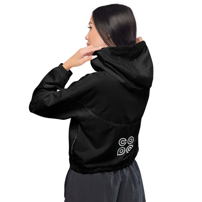 From Behind Women’s Cropped Windbreaker Copa Beach Tennis - Black