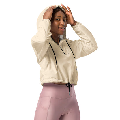 From Behind Women’s Cropped Windbreaker Copa Beach Tennis - Papaya Whip