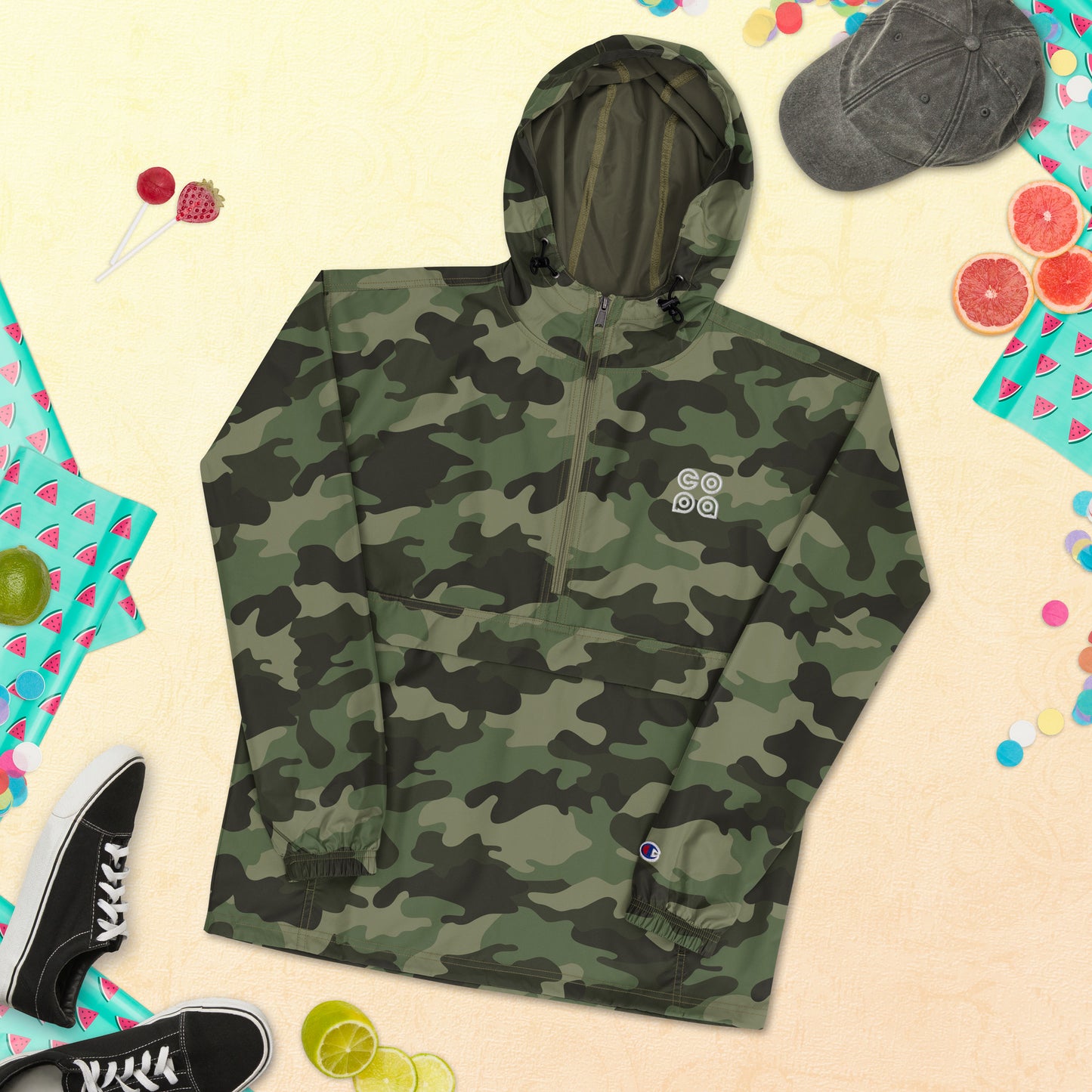 Packable Wind Jacket Champion X Copa Beach Tennis Collab - Camo