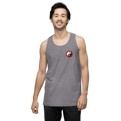 Yin Yang Performance Beach Work Out Muscle Shirt Copa Beach Tennis - Heather Gray