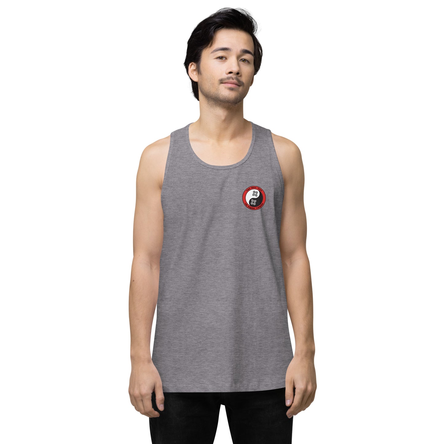 Yin Yang Performance Beach Work Out Muscle Shirt Copa Beach Tennis - Heather Gray