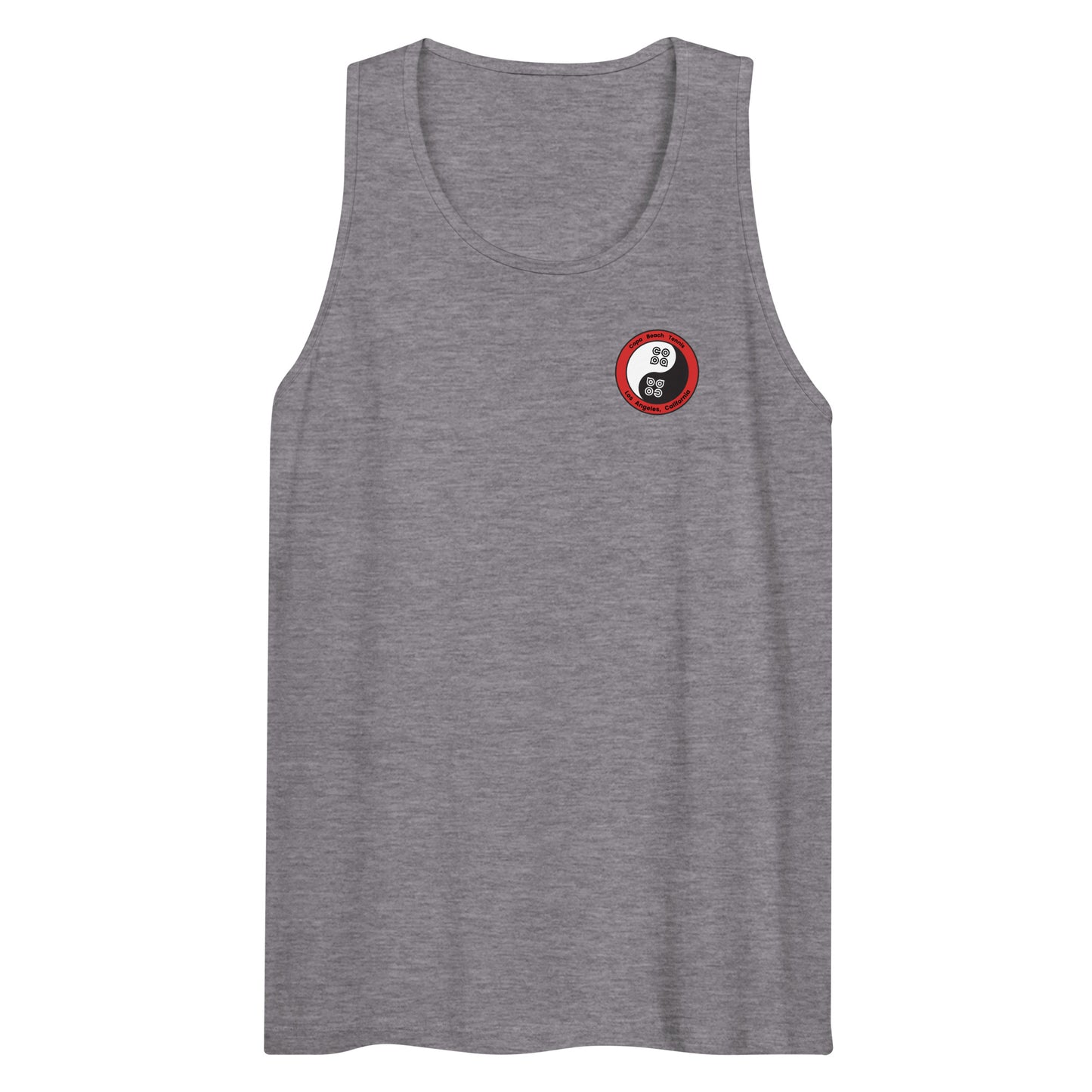 Yin Yang Performance Beach Work Out Muscle Shirt Copa Beach Tennis - Heather Gray