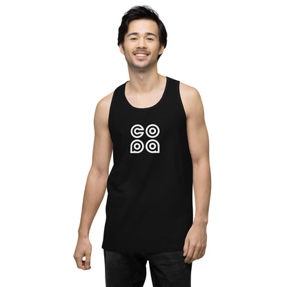 Performance Beach Work Out Box Logo Muscle Shirt Copa Beach Tennis - Black