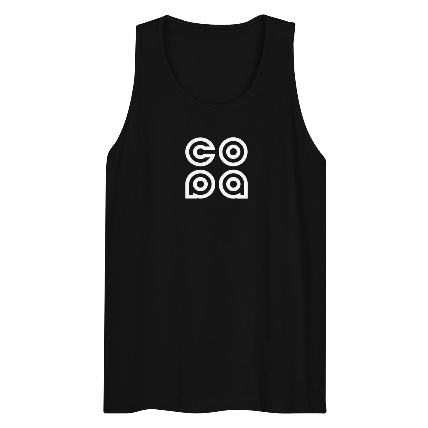 Performance Beach Work Out Box Logo Muscle Shirt Copa Beach Tennis - Black