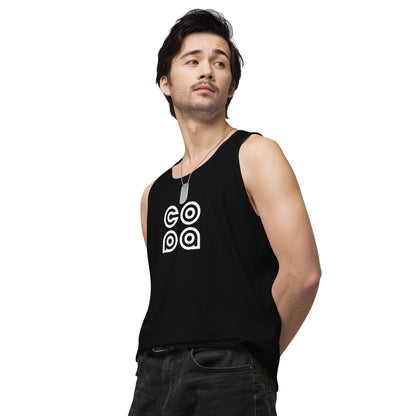 Performance Beach Work Out Box Logo Muscle Shirt Copa Beach Tennis - Black