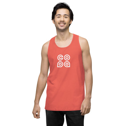 Performance Beach Work Out Logo Muscle Shirt Copa Beach Tennis - Coral