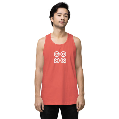 Performance Beach Work Out Logo Muscle Shirt Copa Beach Tennis - Coral