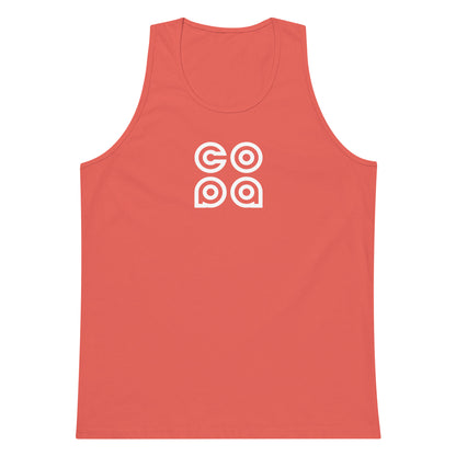 Performance Beach Work Out Logo Muscle Shirt Copa Beach Tennis - Coral