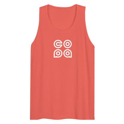 Performance Beach Work Out Logo Muscle Shirt Copa Beach Tennis - Coral