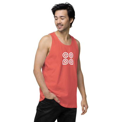 Performance Beach Work Out Logo Muscle Shirt Copa Beach Tennis - Coral