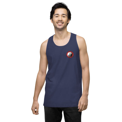 Yin Yang Performance Beach Work Out Muscle Shirt Copa Beach Tennis - Harbor Blue