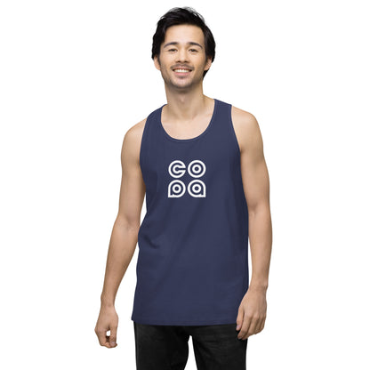 Performance Beach Work Out Logo Muscle Shirt Copa Beach Tennis - Harbor Blue