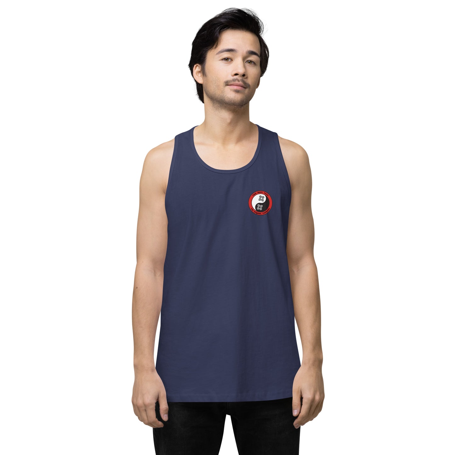 Yin Yang Performance Beach Work Out Muscle Shirt Copa Beach Tennis - Harbor Blue