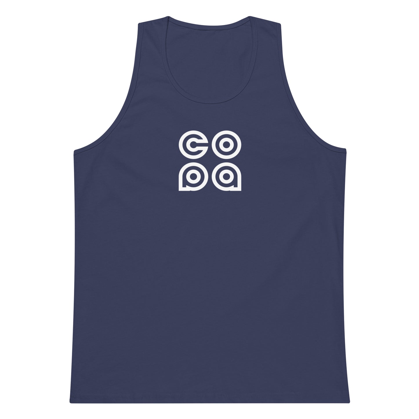 Performance Beach Work Out Logo Muscle Shirt Copa Beach Tennis - Harbor Blue