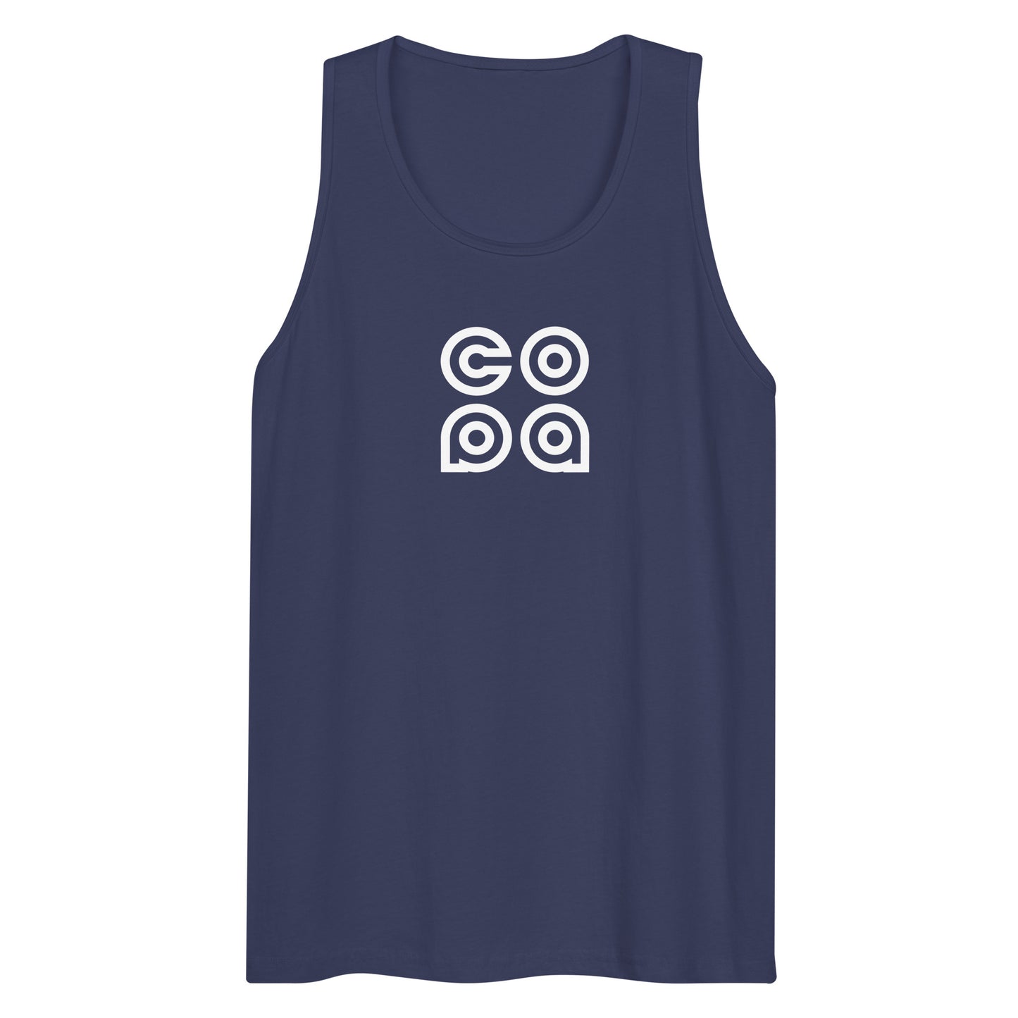 Performance Beach Work Out Logo Muscle Shirt Copa Beach Tennis - Harbor Blue