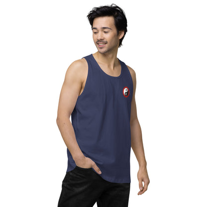 Yin Yang Performance Beach Work Out Muscle Shirt Copa Beach Tennis - Harbor Blue