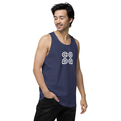 Performance Beach Work Out Logo Muscle Shirt Copa Beach Tennis - Harbor Blue