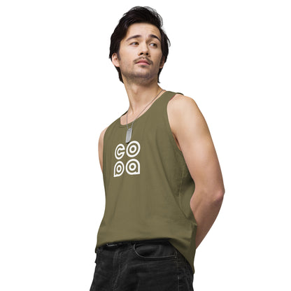 Performance Beach Work Out Logo Muscle Shirt Copa Beach Tennis - Olive