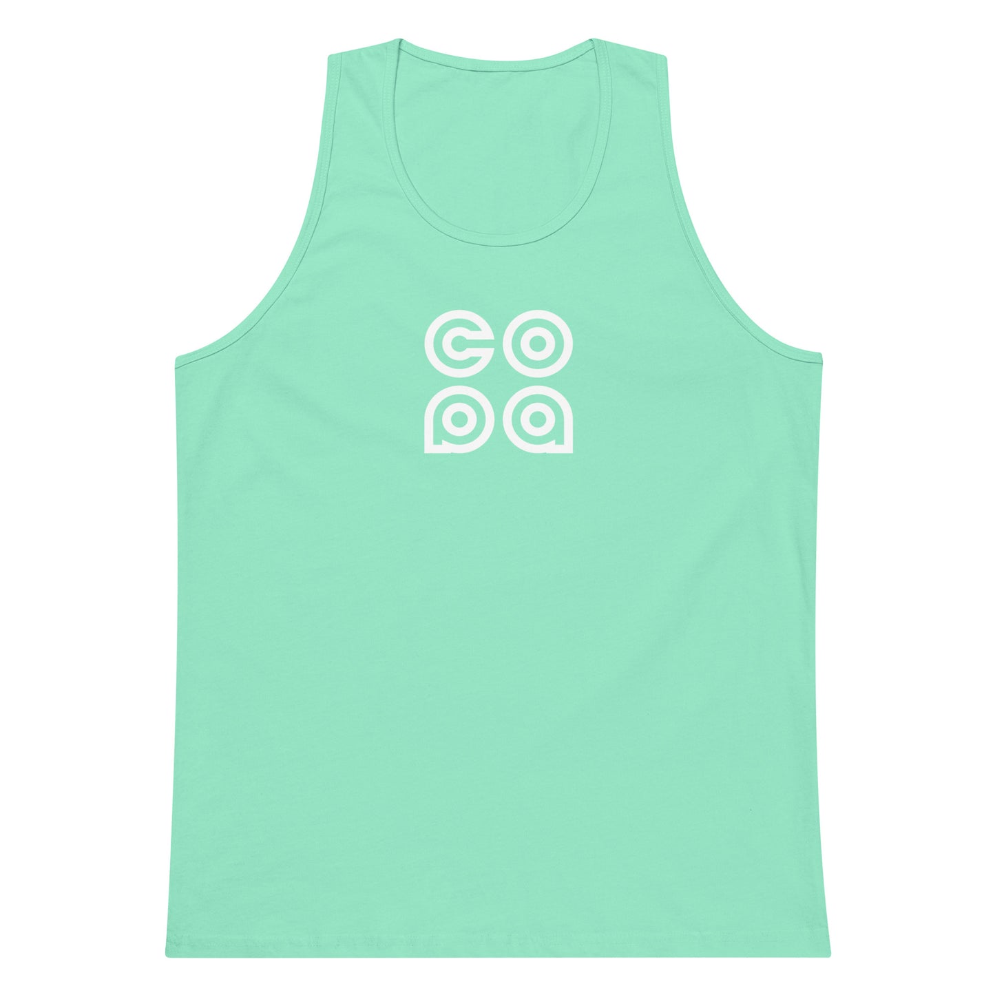 Performance Beach Work Out Logo Muscle Shirt Copa Beach Tennis - Mint