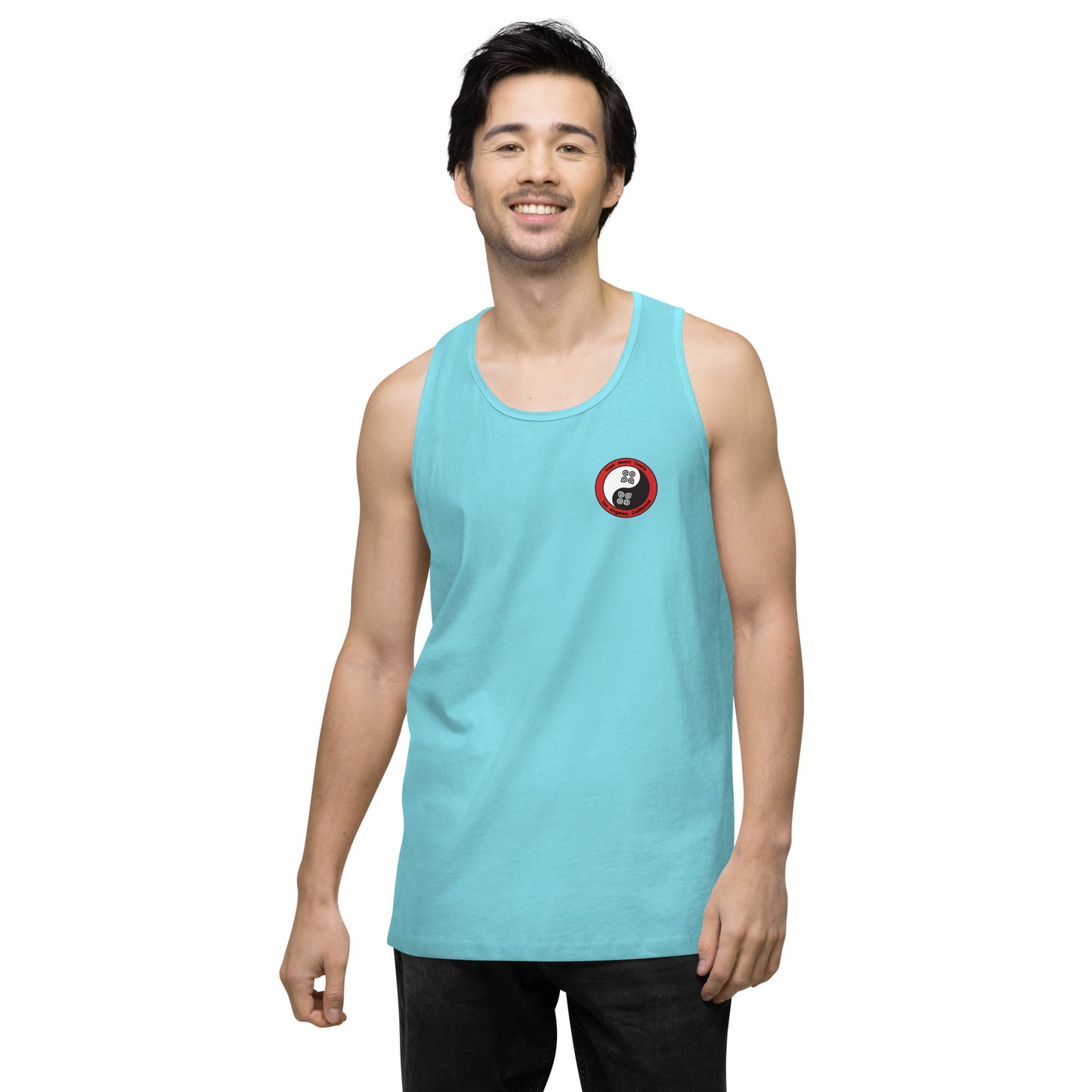 Yin Yang Performance Beach Work Out Muscle Shirt Copa Beach Tennis - Pacfic Blue