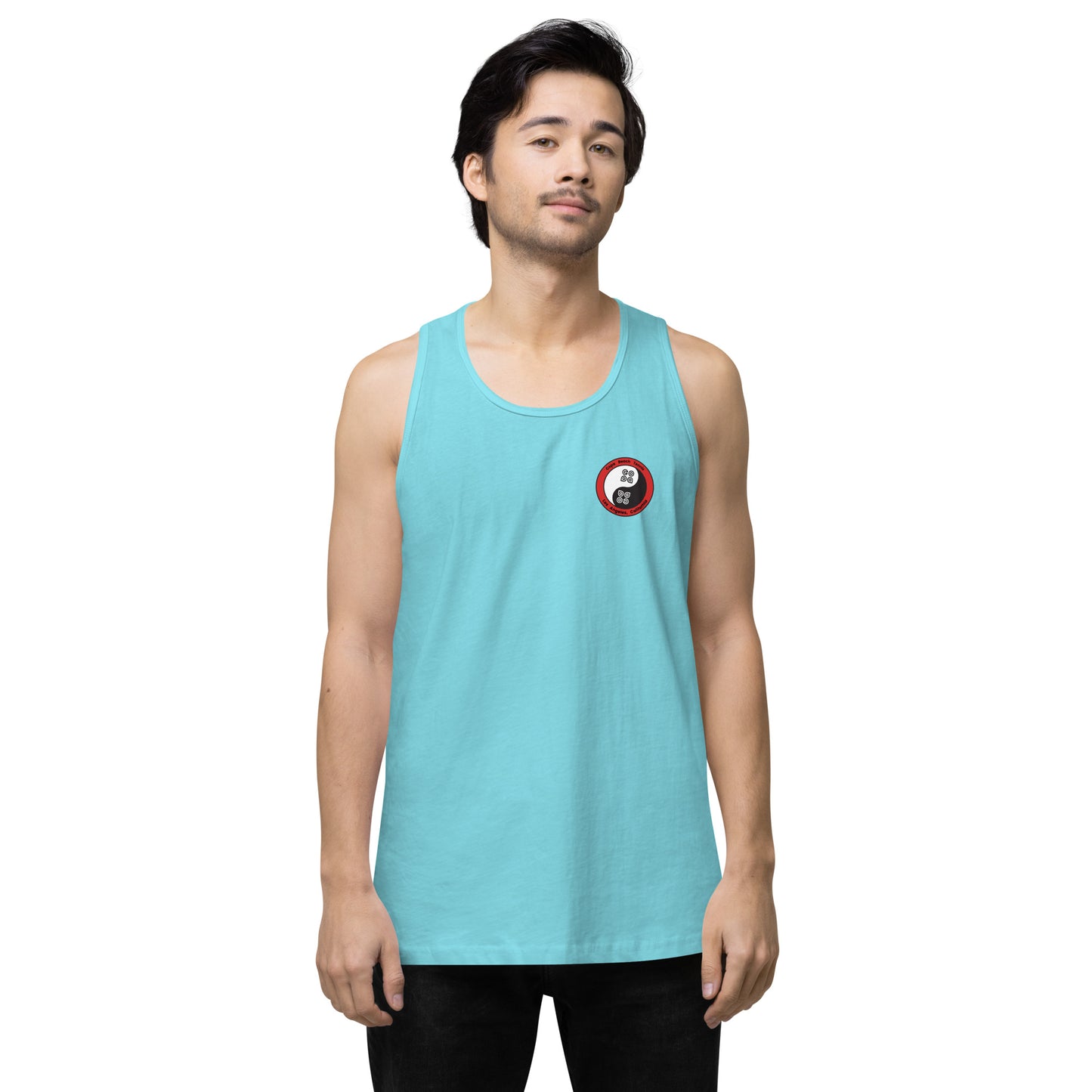 Yin Yang Performance Beach Work Out Muscle Shirt Copa Beach Tennis - Pacfic Blue