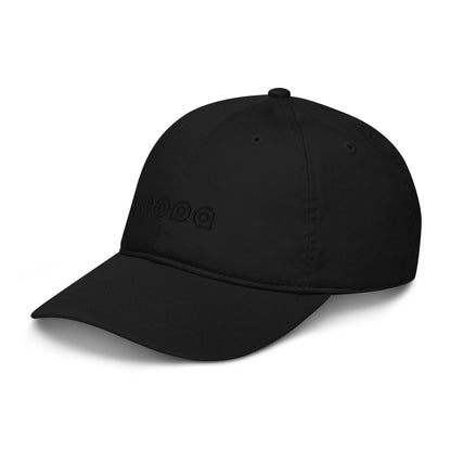 100% Organic Cotton Sand Court Hat Copa Beach Tennis Logo - Black