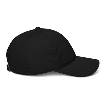 100% Organic Cotton Sand Court Hat Copa Beach Tennis Logo - Black