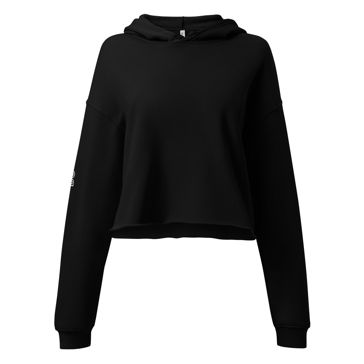 Drop Volley Crop Top Hoodie Copa Beach Tennis - Black