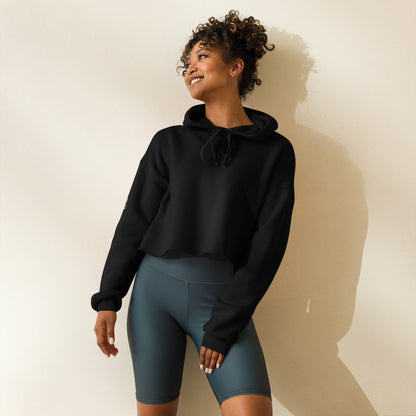 Drop Volley Crop Top Hoodie Copa Beach Tennis - Black