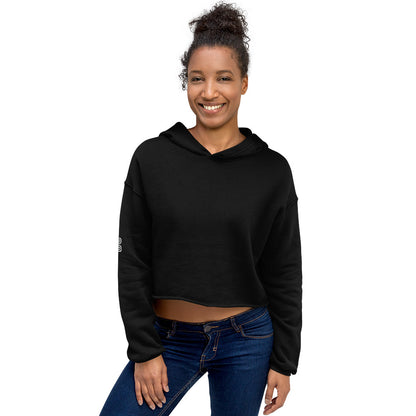 Drop Volley Crop Top Hoodie Copa Beach Tennis - Black