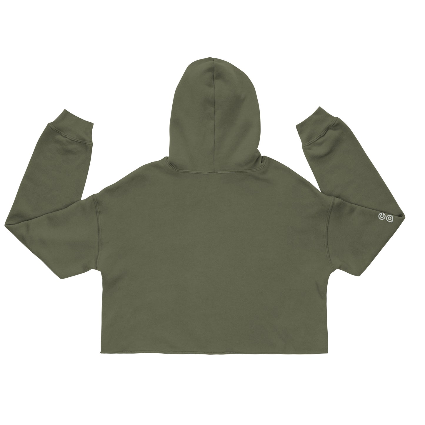 Drop Volley Crop Top Hoodie Copa Beach Tennis - Olive Green