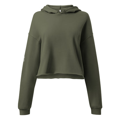 Drop Volley Crop Top Hoodie Copa Beach Tennis - Olive Green