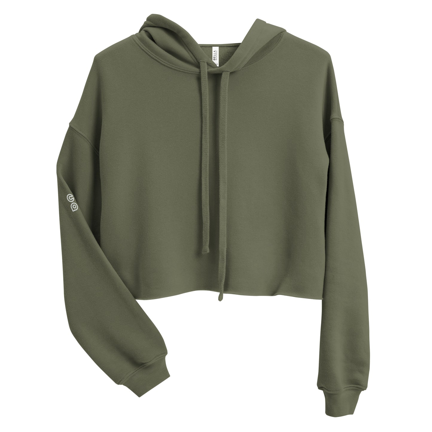 Drop Volley Crop Top Hoodie Copa Beach Tennis - Olive Green