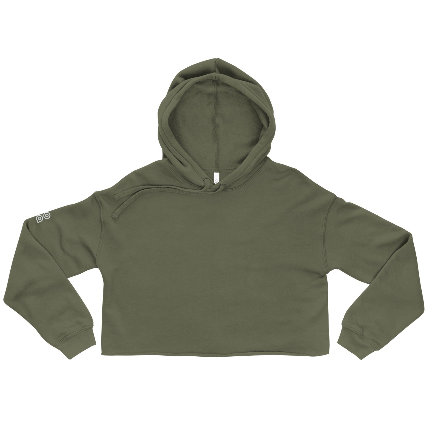 Drop Volley Crop Top Hoodie Copa Beach Tennis - Olive Green