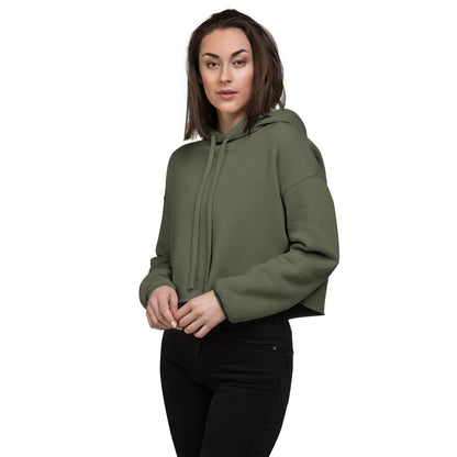 Drop Volley Crop Top Hoodie Copa Beach Tennis - Olive Green