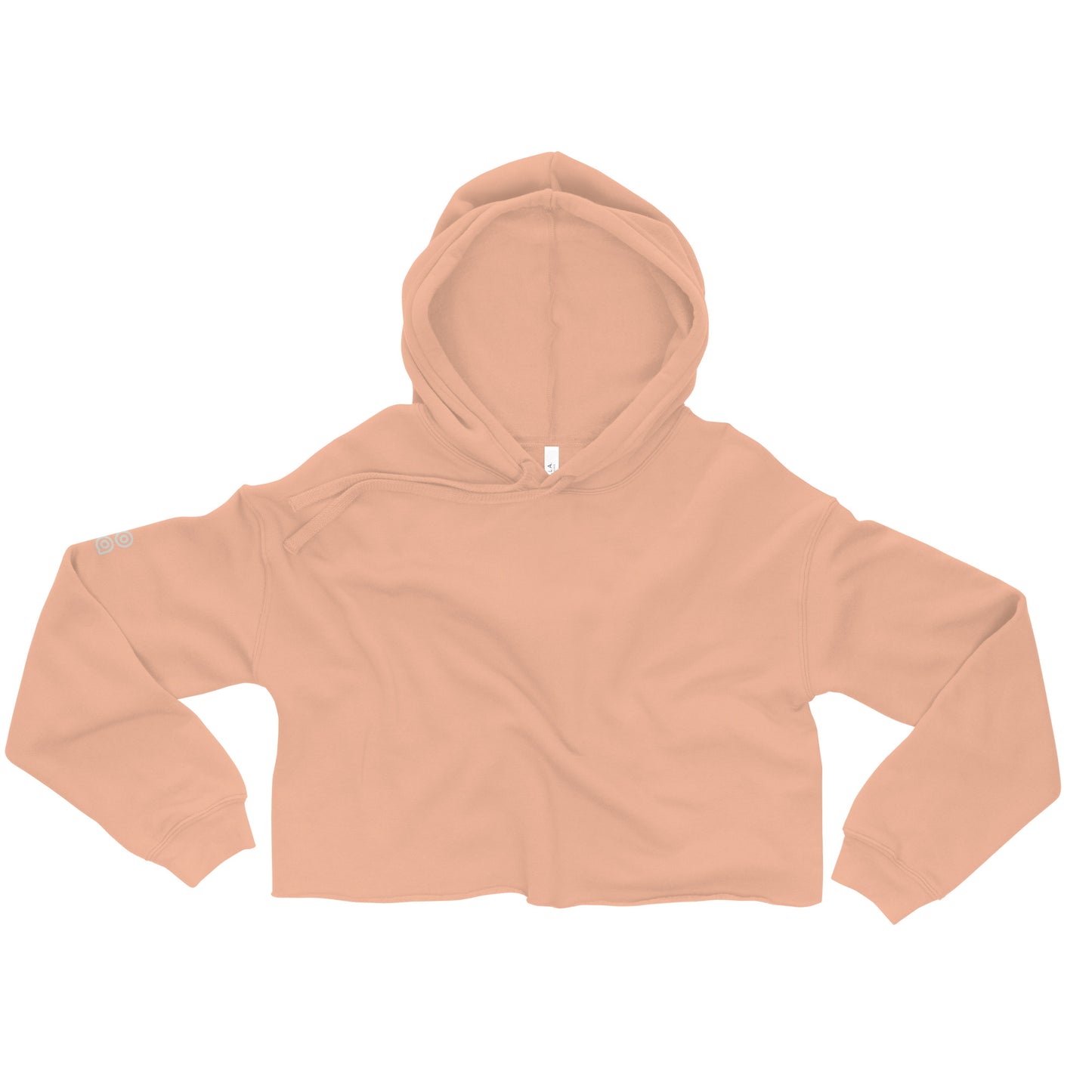 Drop Volley Crop Top Hoodie Copa Beach Tennis - Peach