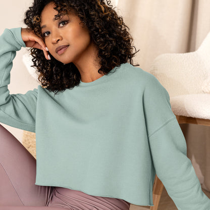 Crop Top Drop Shot Sweatshirt Copa Beach Tennis - Dusty Green