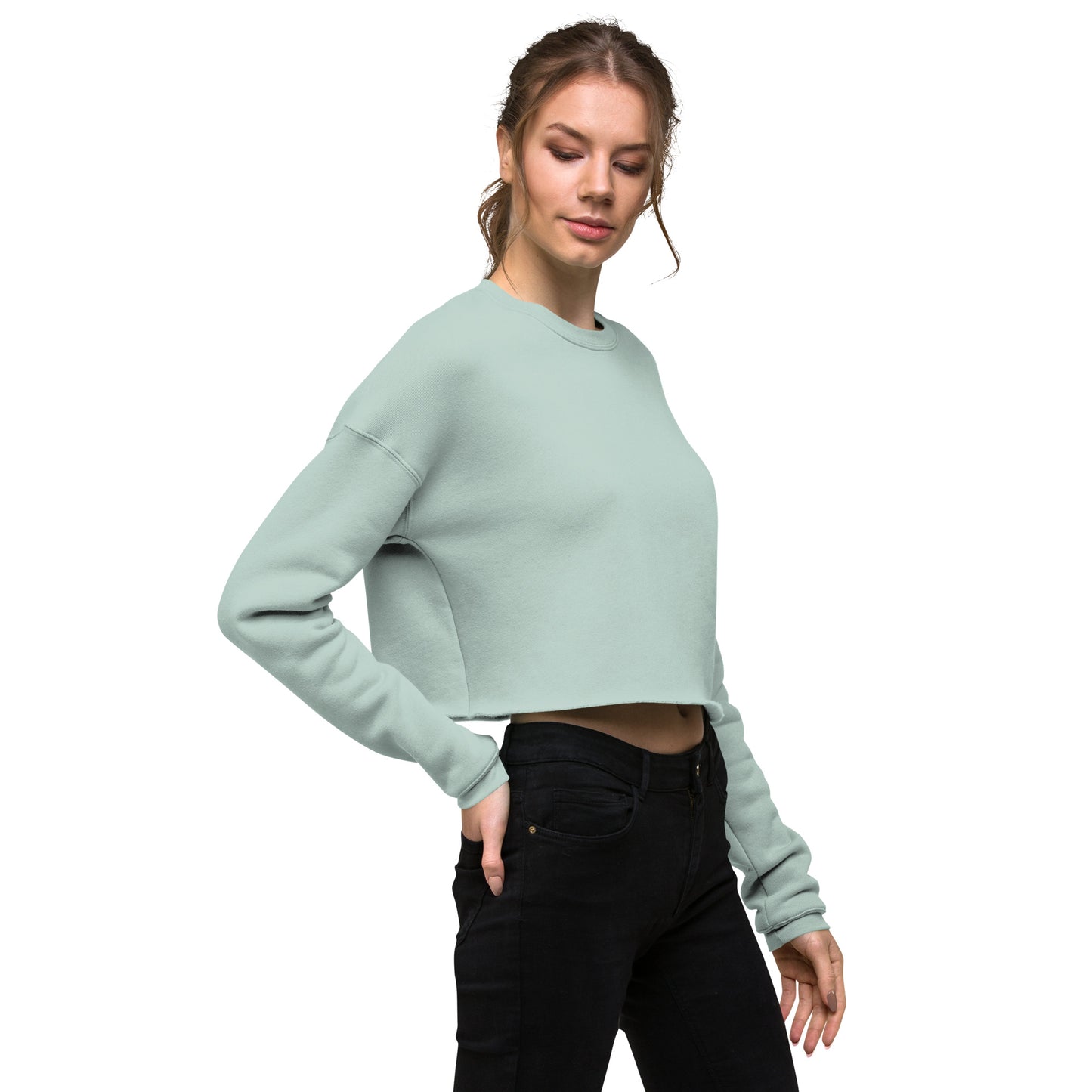 Crop Top Drop Shot Sweatshirt Copa Beach Tennis - Dusty Green